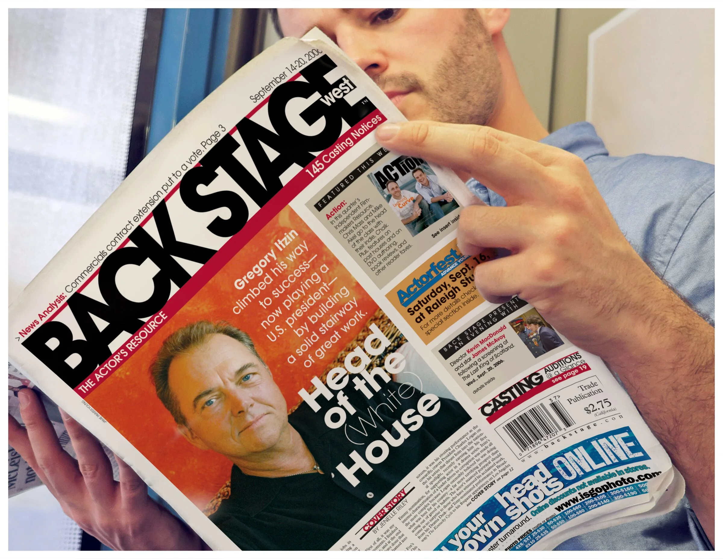 Back Stage West, the actor’s trade weekly