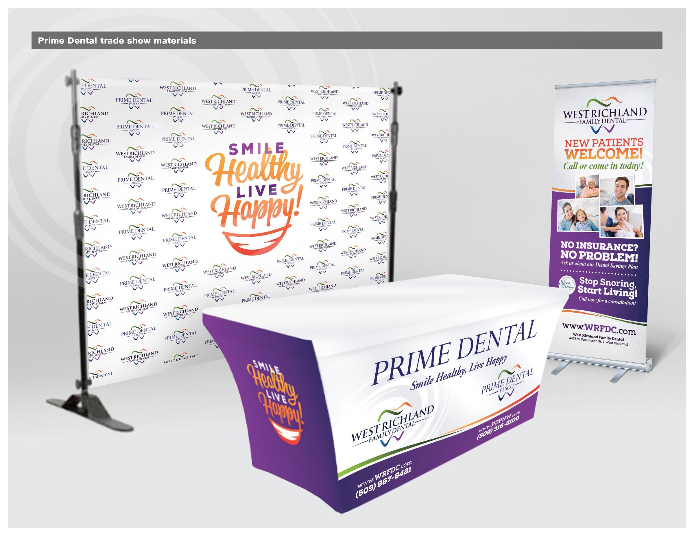 Prime Dental trade show materials