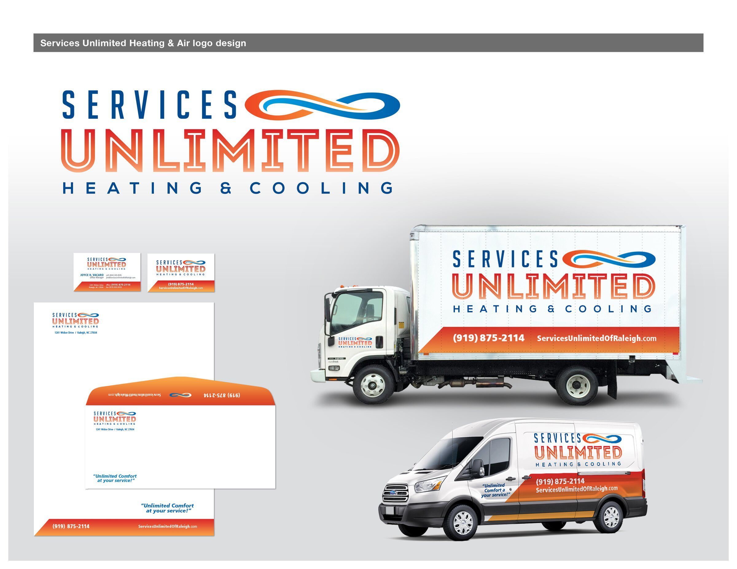 Logo direction 3, on stationery and fleet