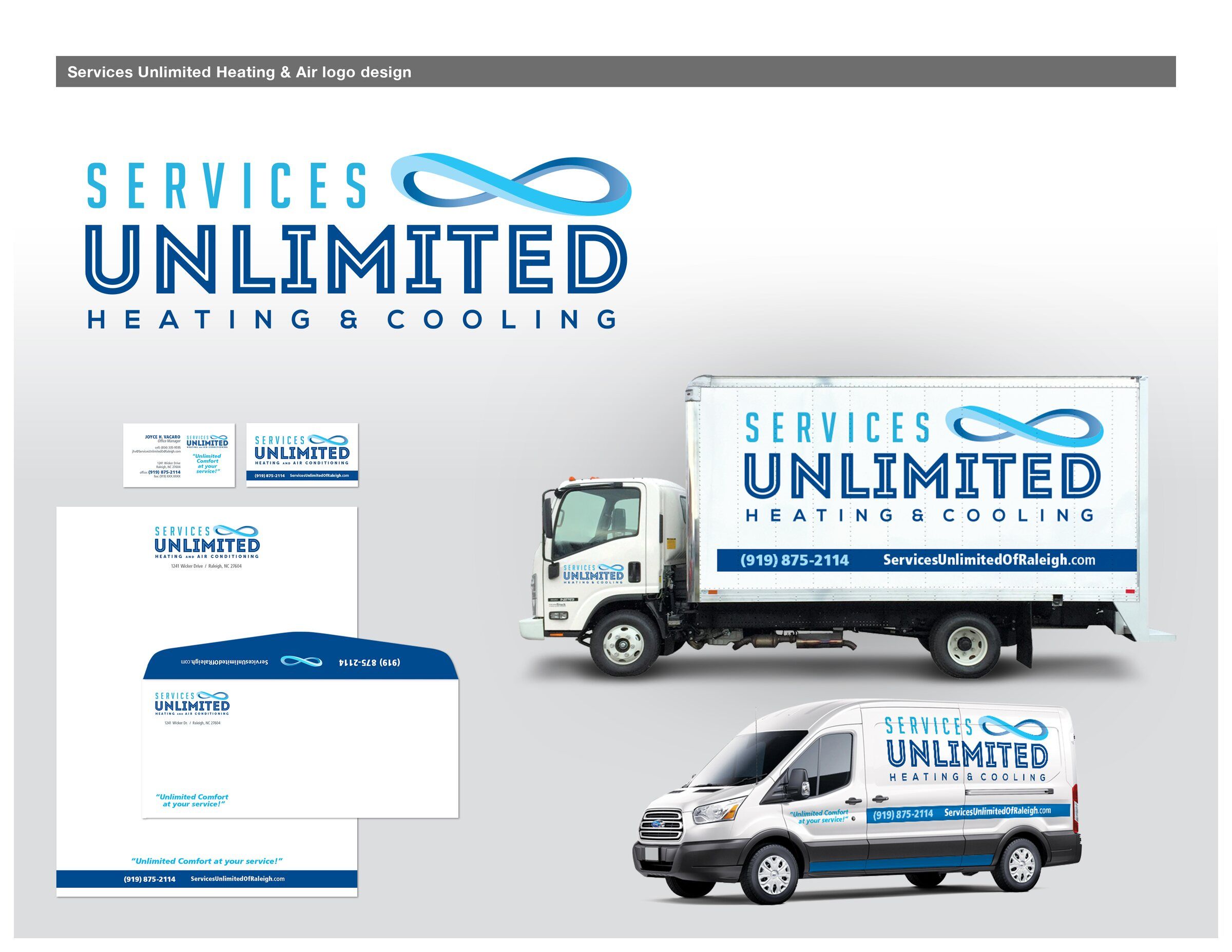 Logo direction 5, on stationery and fleet